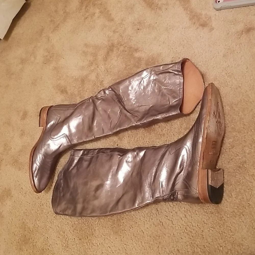 Free People Over the knee Leather boots
